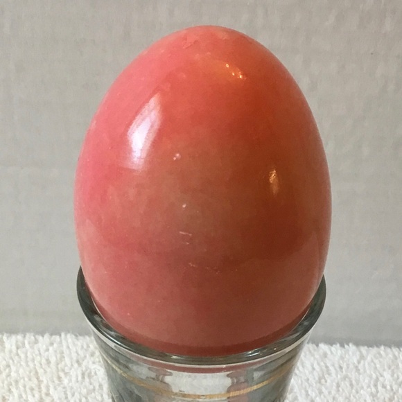 The Unbranded Brand Other - Pink Decorative Marble Egg - Home Accents Decor